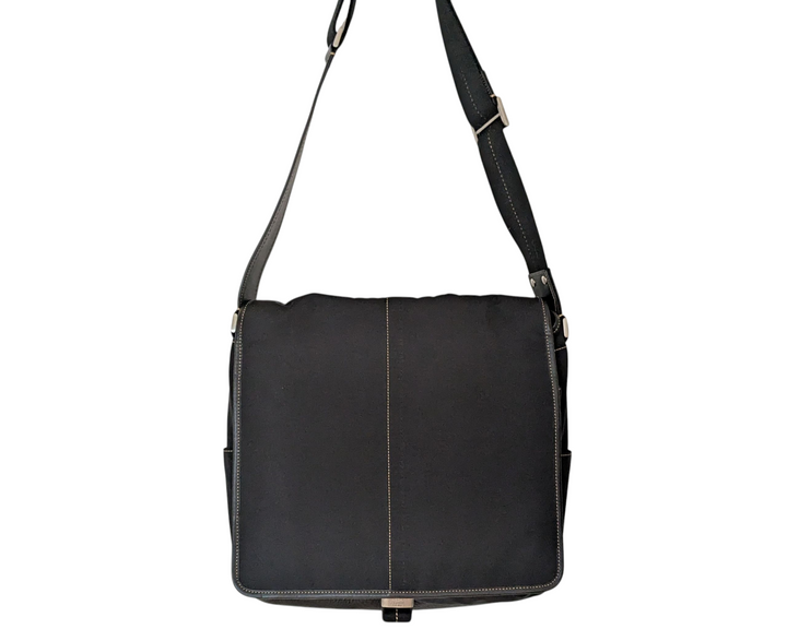 Vintage Coach Nylon and Leather Messenger Bag