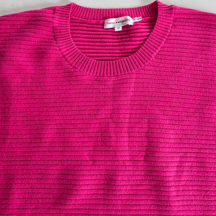 Good American Pink Sweater Size Medium