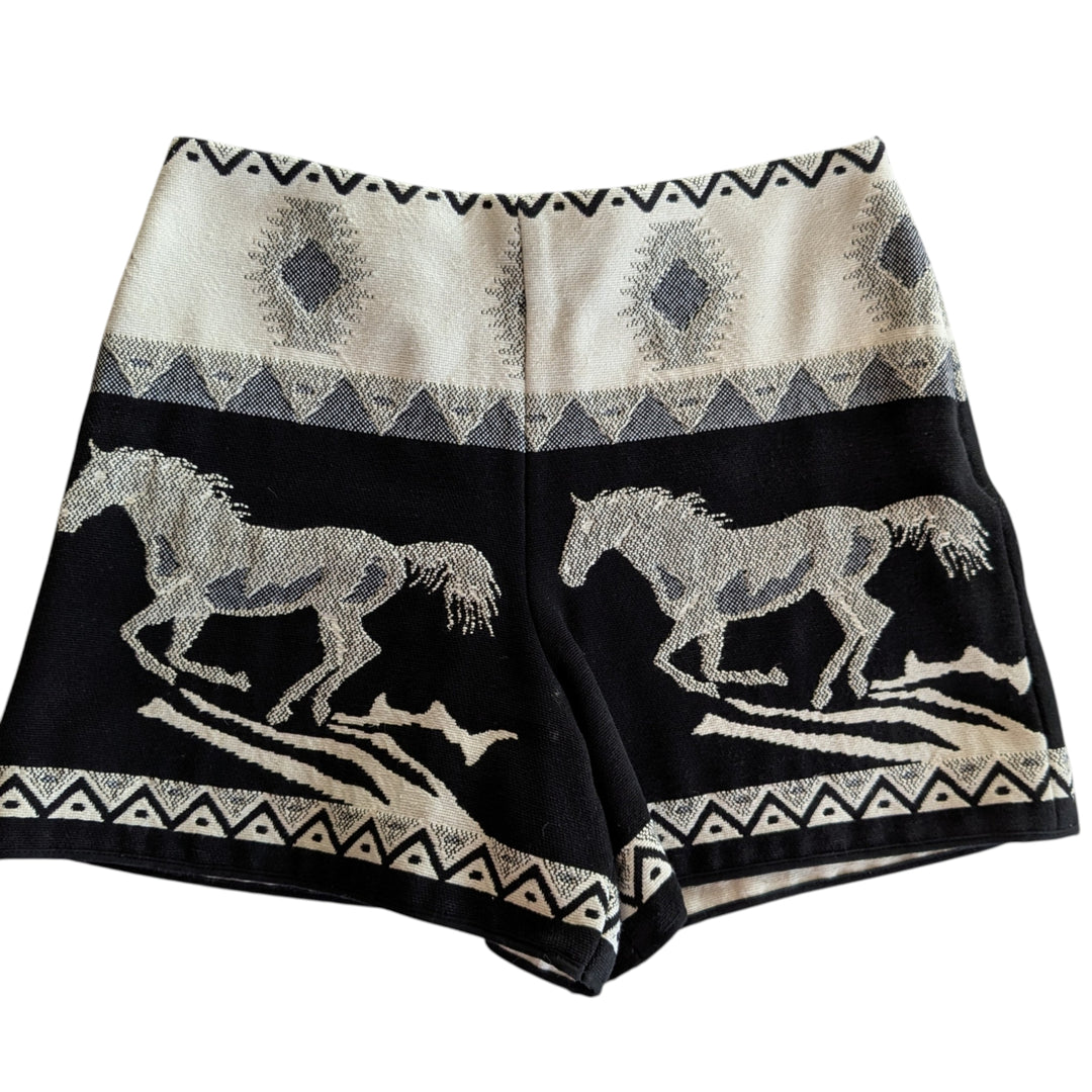 Maje Ipi Horse Print Shorts Size 38