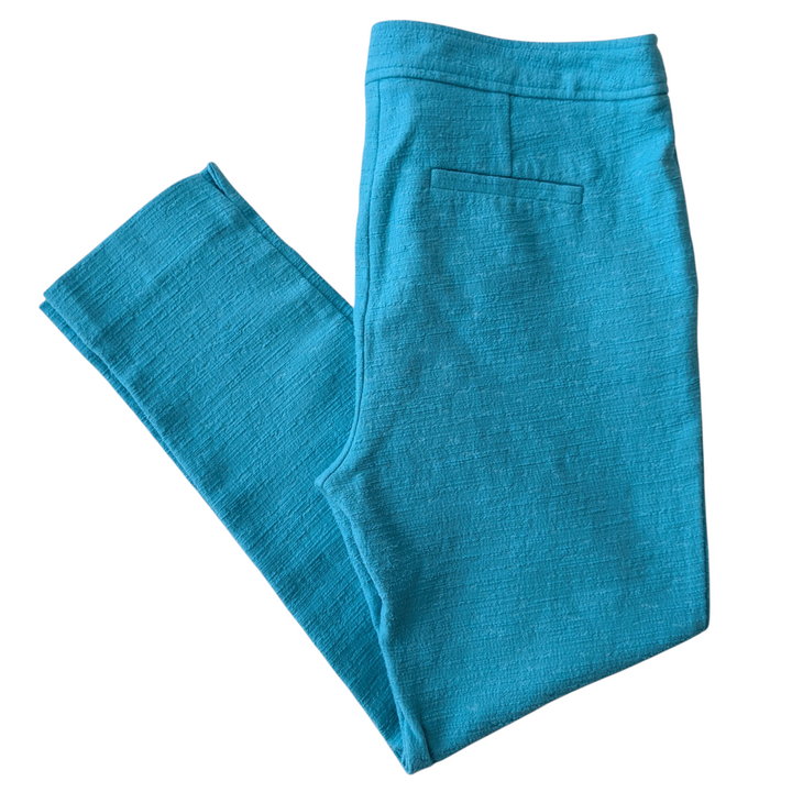 Trina Turk Cropped Textured Cotton Pants Size 10