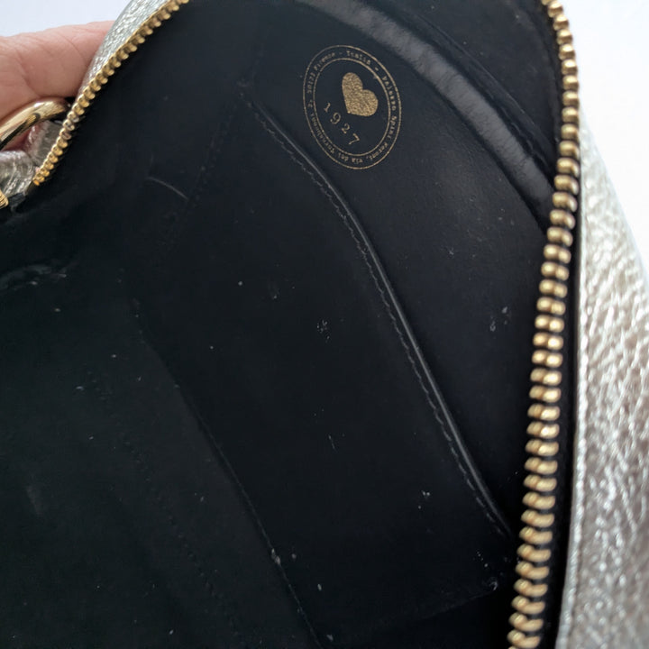 Salvatore Ferragamo Ganini Silver Crossbody Bag