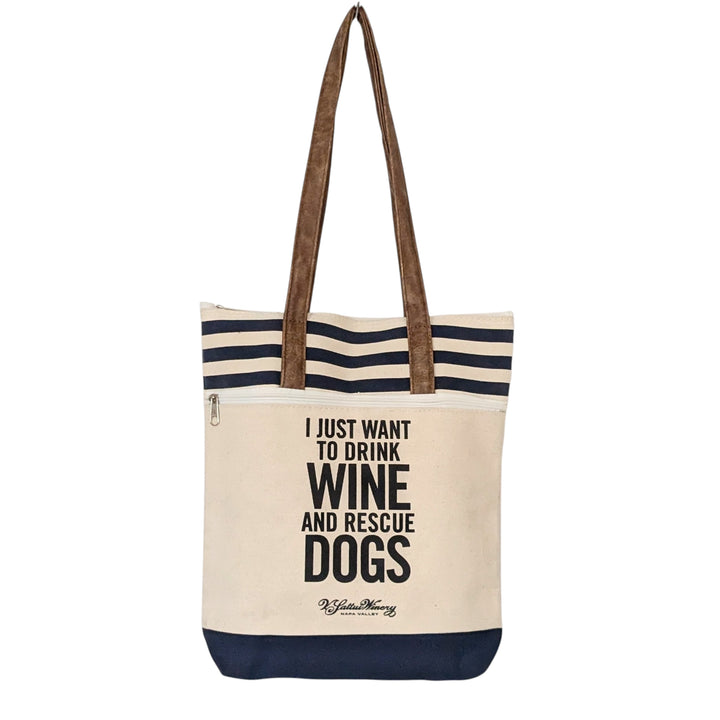 Dogs and Wine Tote
