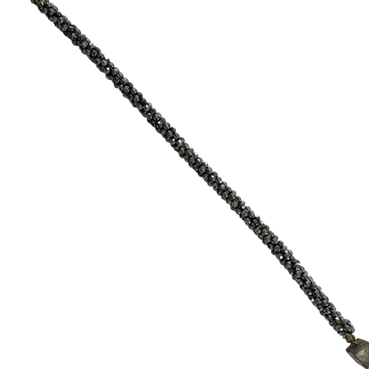 Beaded Tassel Lariat Necklace