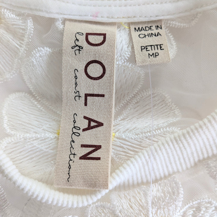 Anthropologie Dolan Sheer Daisy Top Size Medium Petite NWT