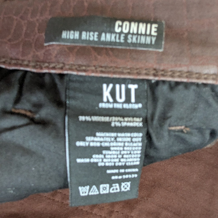 Kut from the Kloth Connie Embossed Leggings Size 14