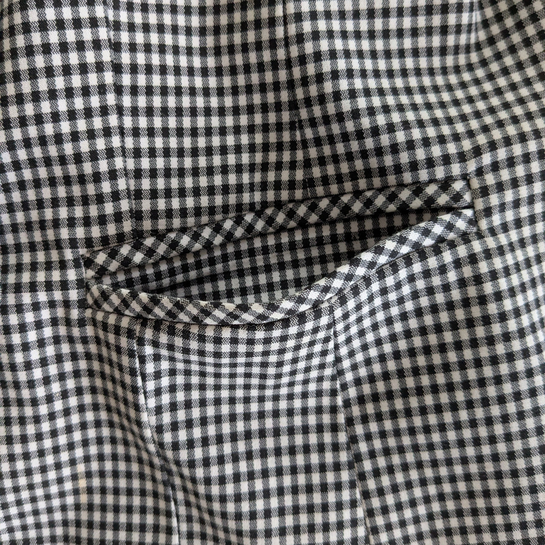 Nanette Lepore Gingham Check Blazer Size 4