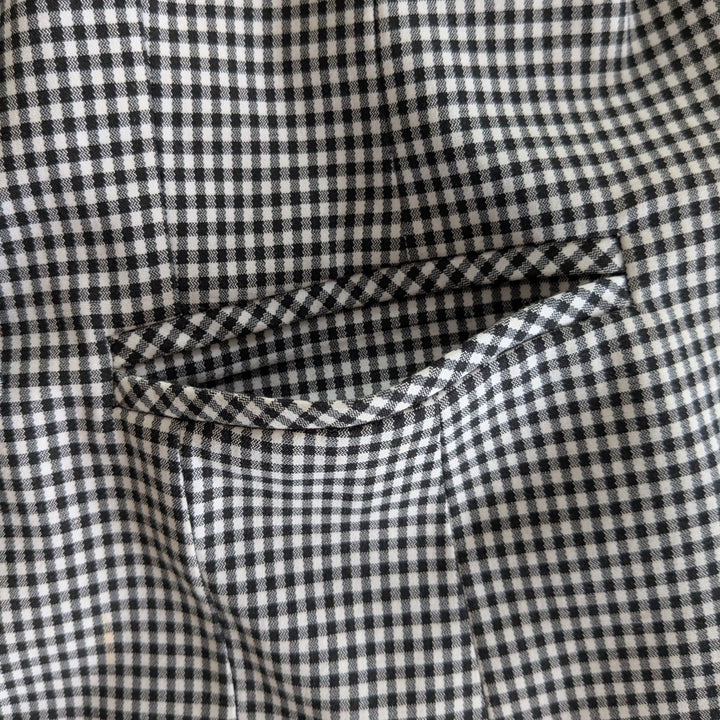 Nanette Lepore Gingham Check Blazer Size 4