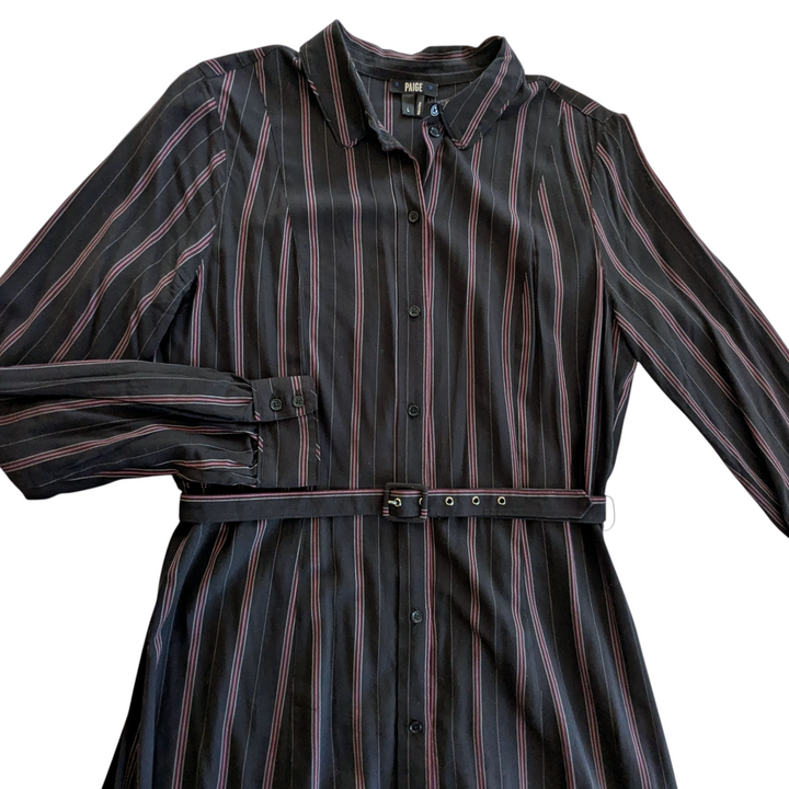 Paige Nayven Striped Maxi Dress Size Large
