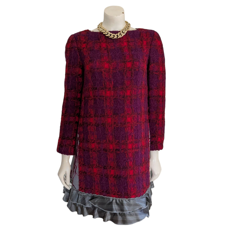 Philosophy de Alberta Ferretti Mohair and Wool Blend Dress Size XS