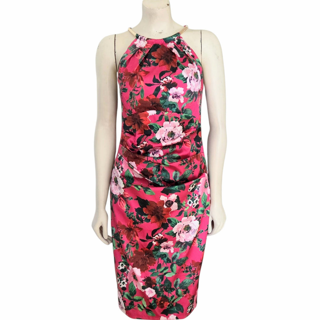 Eliza J Pink Floral Dress Size 8