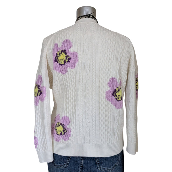 Maje Moflow Floral Cardigan Size Medium