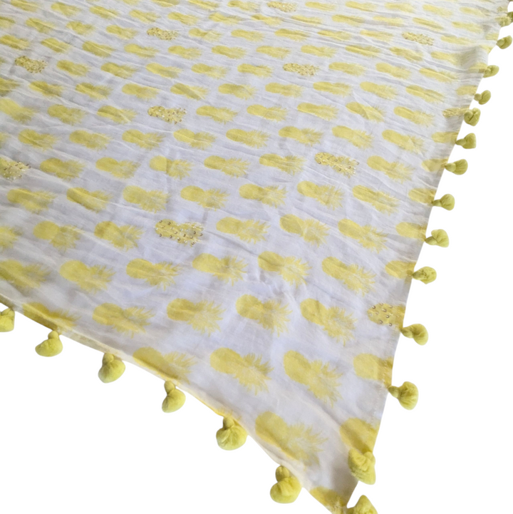 Pom Pom Scarf Wrap