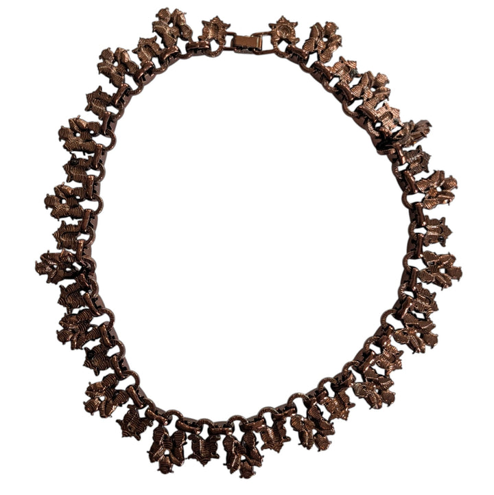 Beaded Copper Collar Necklace