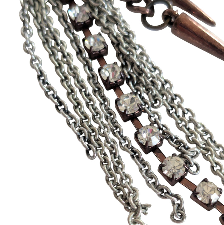 Mixed Metal Fringe Earrings