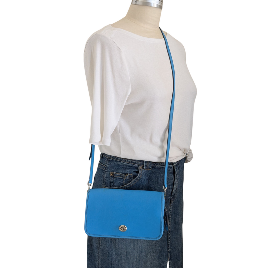 Coach Blue Leather Crossbody