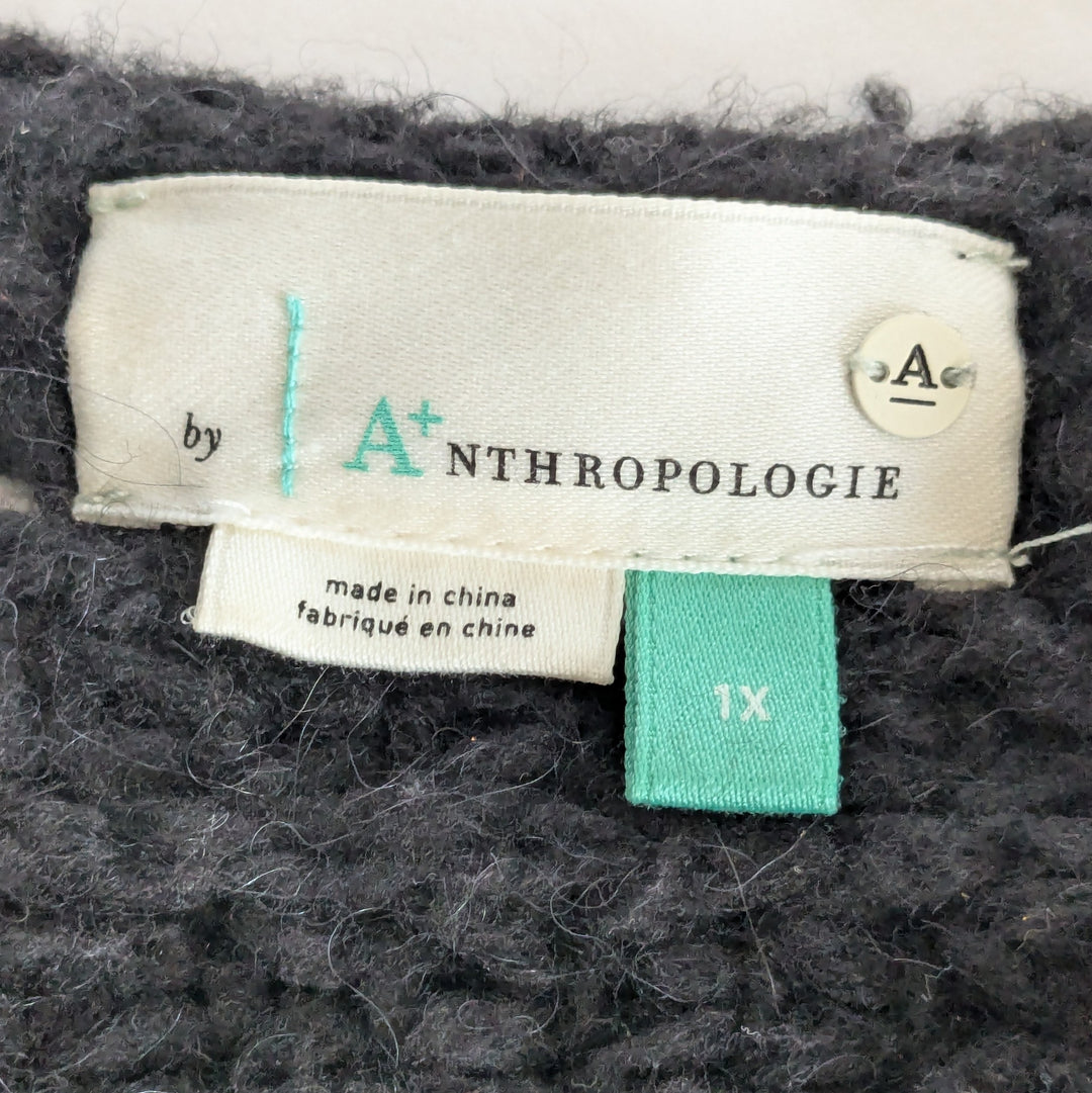 By Anthropologie Knit Bolero Jacket Size 1X