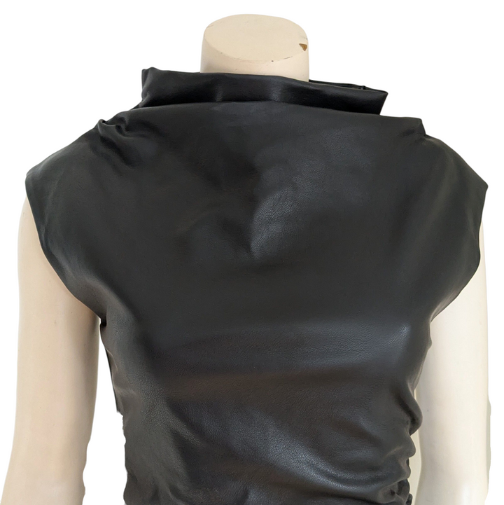 Anthropologie Faux Leather Mini Dress Size 0 Petite