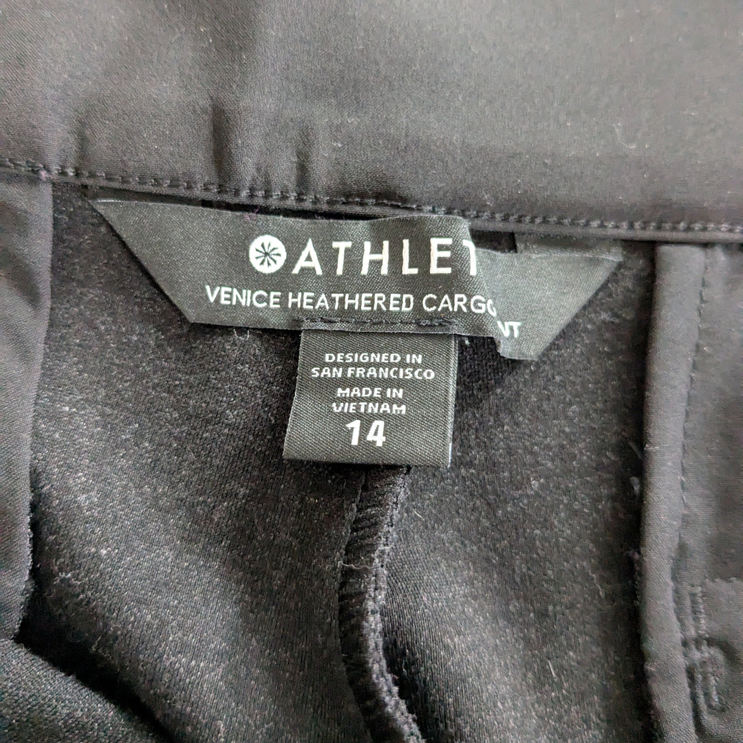Athleta Venice Heathered Grey Cargo Pants Size 14
