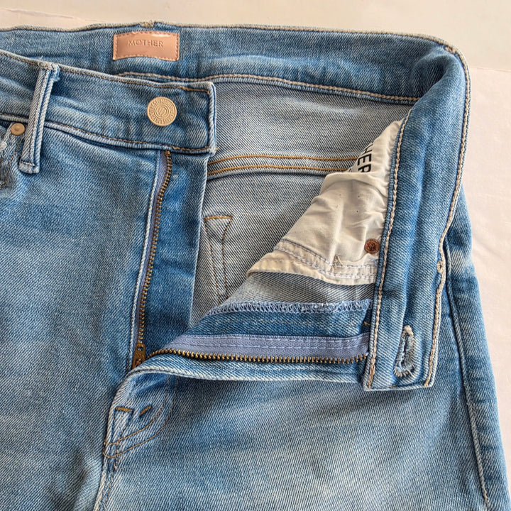 Mother The Insider Crop Step Fray Jeans Size 28
