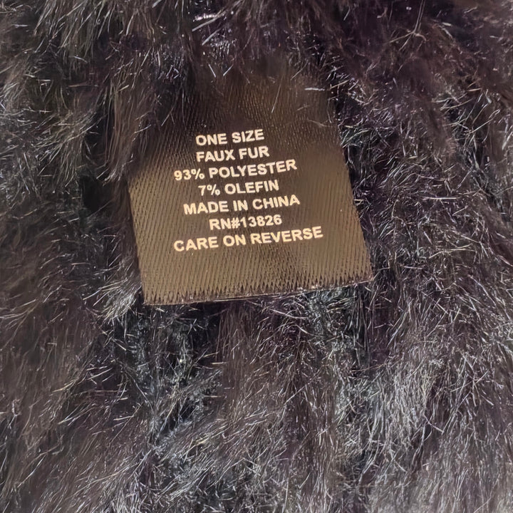 Black Faux Fur Hat