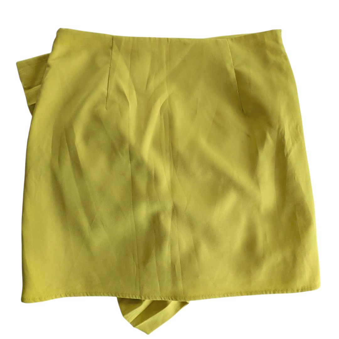 Grey Lab Yellow Mini Skirt Size Medium