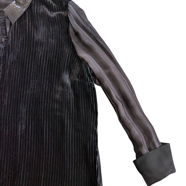 Elie Tahari Martha Burn Out Velvet Tunic Size XL