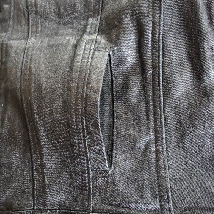 Retrofete Ada Coated Denim Jacket Size XL NWT