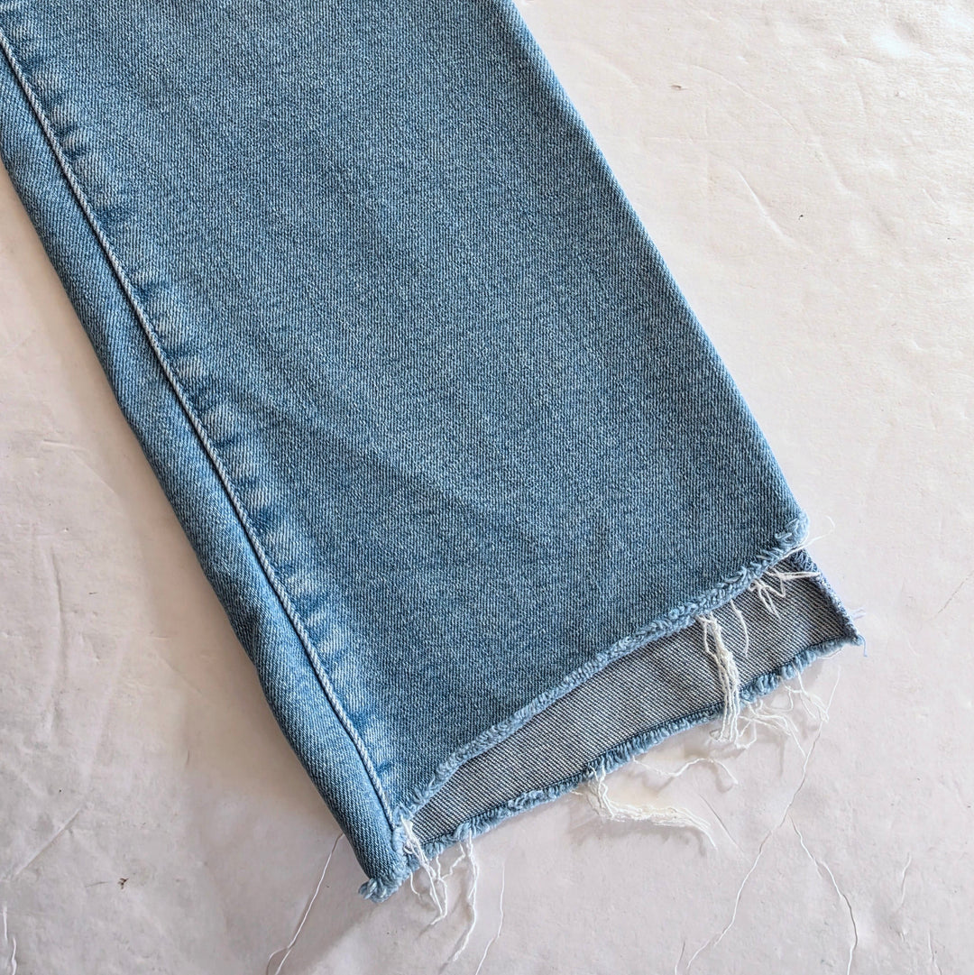 Mother The Insider Crop Step Fray Jeans Size 28