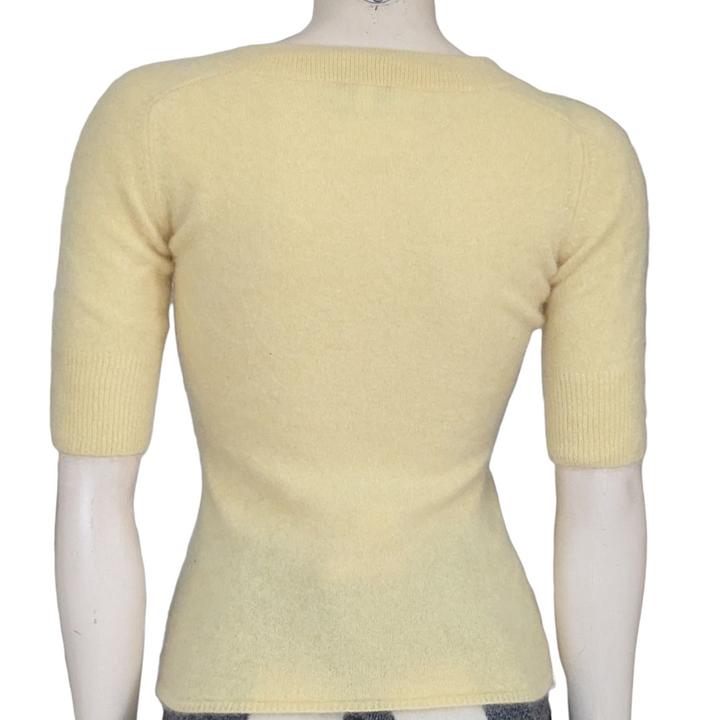 Kinross Yellow Cashmere Sweater Set Size Small