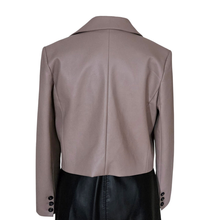 Anthropologie Maeve Faux Leather Blazer Size 12