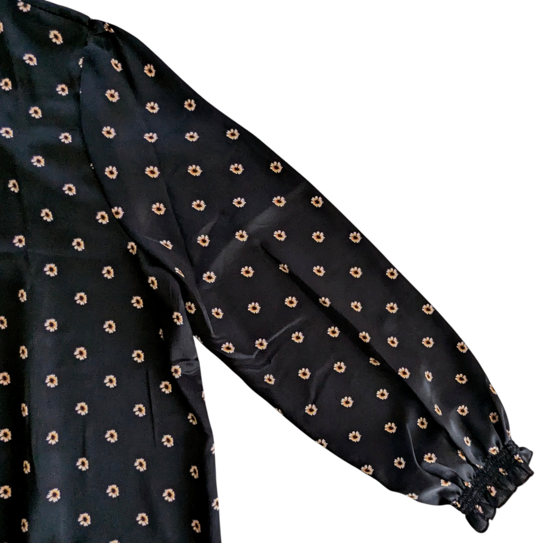 Ted Baker Black Print Top Size Large