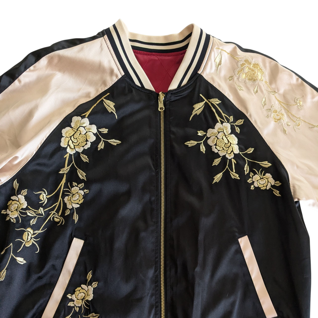 Express Reversible Satin Jacket Size Large