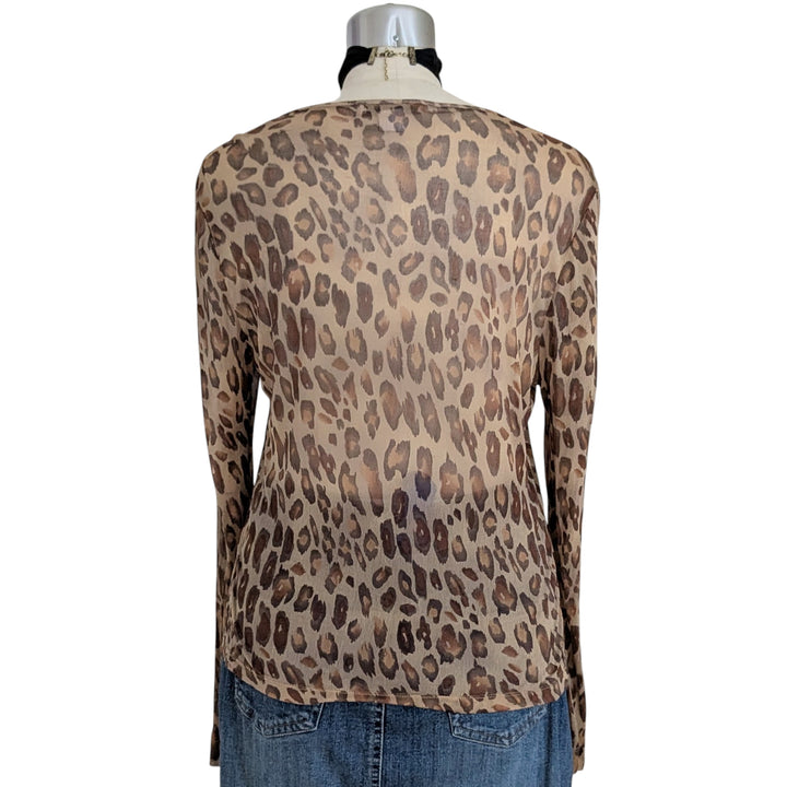 EMANUEL by Emanuel Ungaro Sheer Silk Top Size Large
