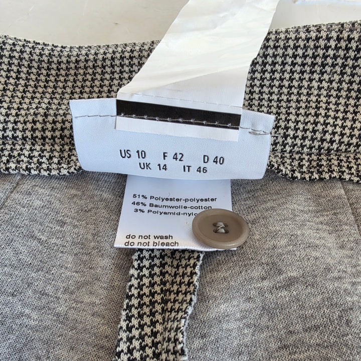 Akris Punto Houndstooth Check Pants Size 10