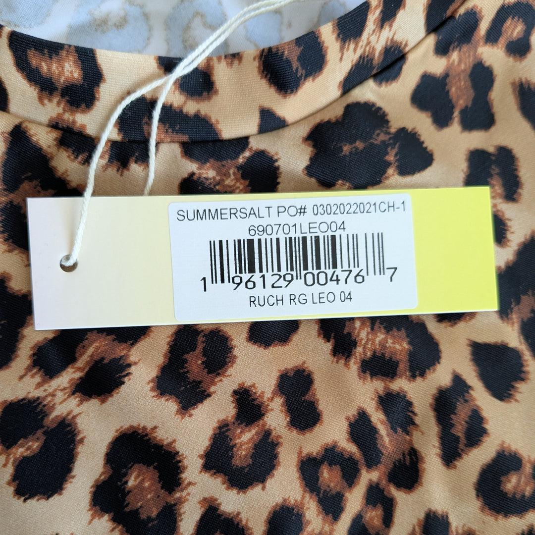 Summer Salt Leopard Print Rash Guard Size 4