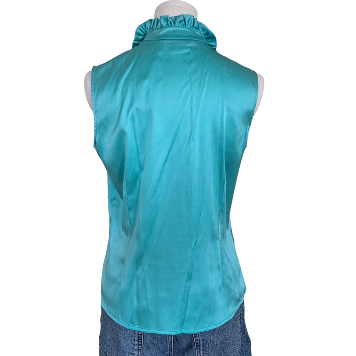 St John Silk Charmeuse Blouse Size 4