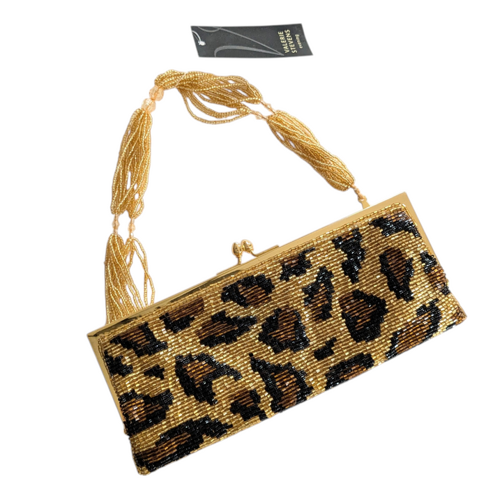 Valerie Stevens Cheetah Print Mini Evening Bag