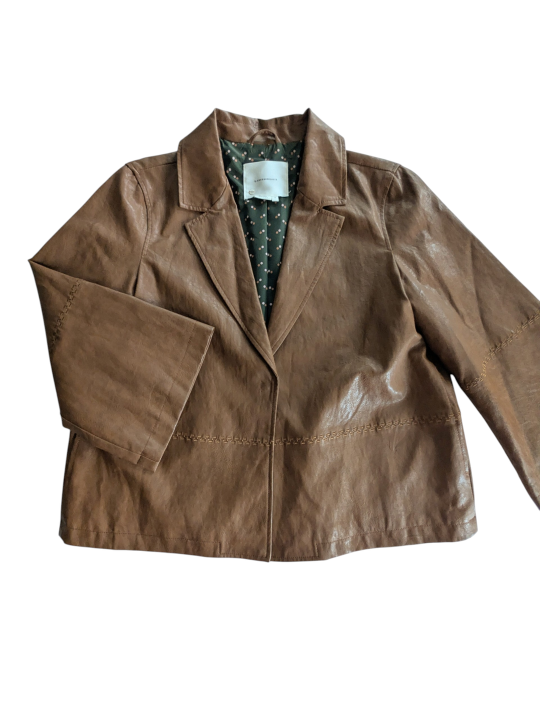Anthropologie Hayden Faux Leather Jacket Size Small
