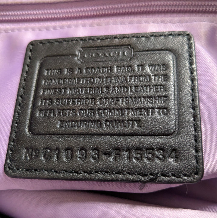 Coach Penelope Signature Logo Canvas Shoulder Bag