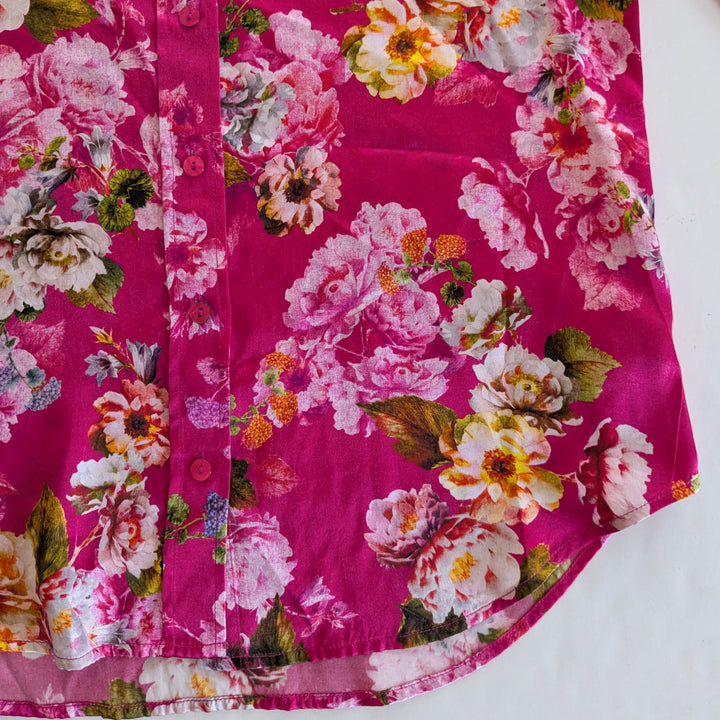 L'Agence Silk Blouse Size XS Tall