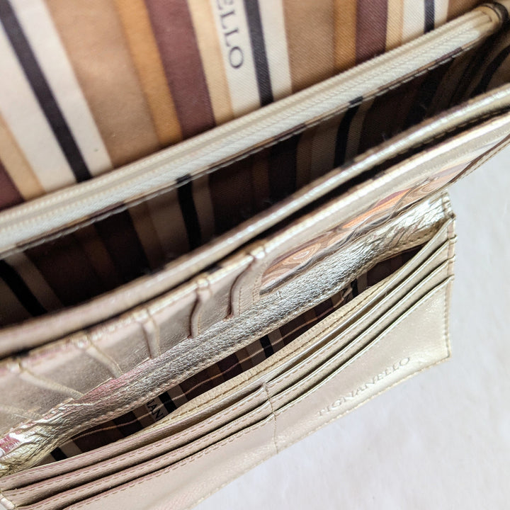 Tignanello Gold Leather Wallet