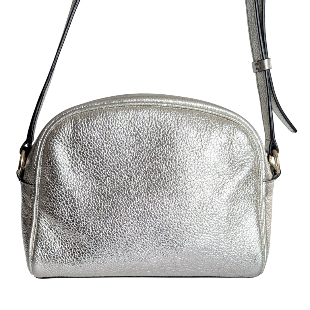 Salvatore Ferragamo Ganini Silver Crossbody Bag