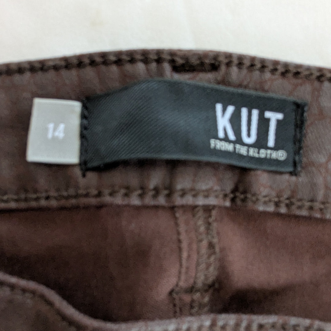 Kut from the Kloth Connie Embossed Leggings Size 14