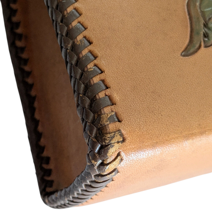 Tooled Leather Shoulder Bag