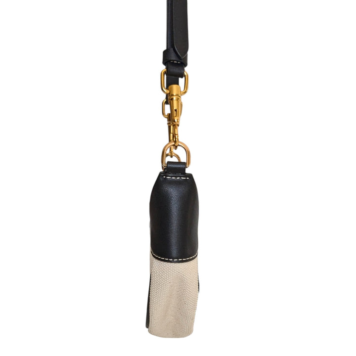 Charles & Keith Shalia Canvas Mini Moon Bag