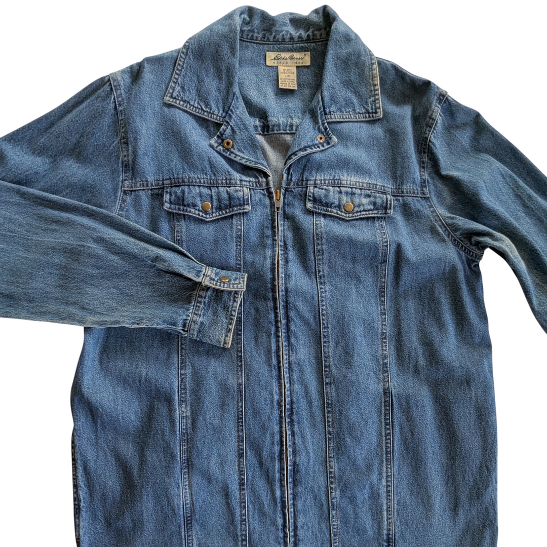Eddie Bauer Denim Dress Size Large