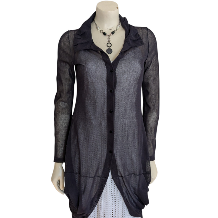 Porto Palmer Long Mesh Cardigan Size Small