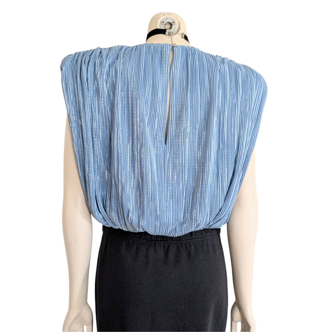 Sabina Musayev Amazon Pleated Crop Top Size XS