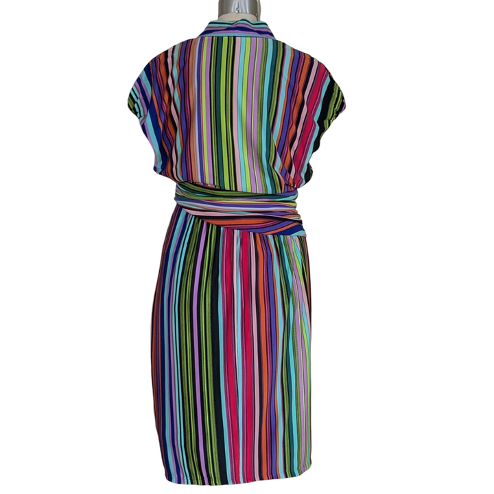Suzy Chin for Maggy Boutique Faux Wrap Dress Size 16W