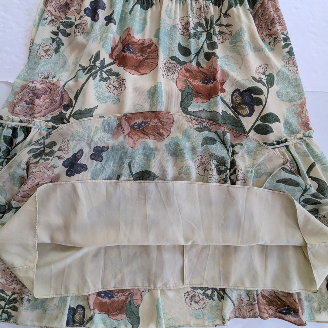 Anthropologie Maeve Maravilla Floral Tiered Maxi Dress Size 10